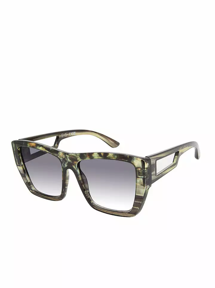 CIO Stylish Rectangular Sunglasses In Olive Tortoise 1 CIO Stylish Rectangular Sunglasses In Olive Tortoise