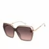 CIO Sophisticated Geometric Sunglasses In Rose