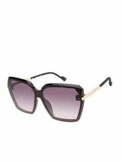 CIO Sophisticated Geometric Sunglasses In Black EYEWEAR
