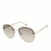 CIO Best Sellers Refined Rounded Aviators In Gold & Nude