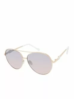 CIO EYEWEAR Distinctive Metal Aviators In Rose Gold