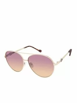 CIO Distinctive Metal Aviators In Gold & Tortoise