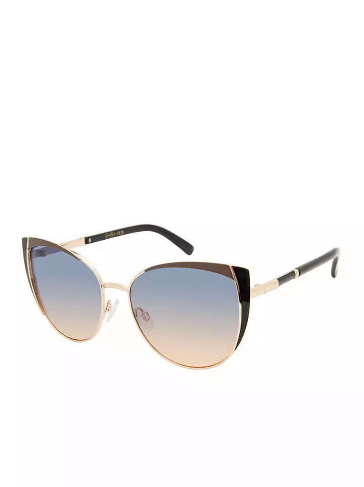 CIO Metal Cat-Eye Sunglasses With Enamel In Rose Gold 1 CIO Metal Cat-Eye Sunglasses With Enamel In Rose Gold