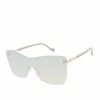 CIO Glamorous Frameless Shield Sunglasses In Rose Gold EYEWEAR