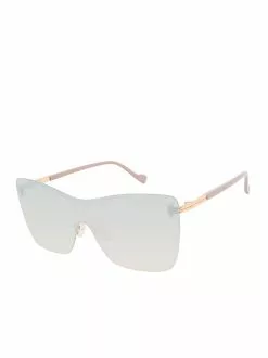 CIO Glamorous Frameless Shield Sunglasses In Rose Gold EYEWEAR