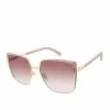 CIO EYEWEAR Metal Geometric Cat-Eye Sunglasses In Rose Gold