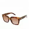 CIO EYEWEAR Modern Square Sunglasses In Tortoise