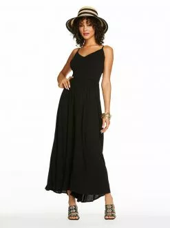 OJG Clia Cami Dress In Black