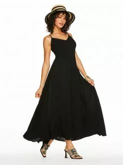 OJG Clia Cami Dress In Black