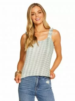 OJG New Arrivals Dany Tank In Blue Surf Tie Dye