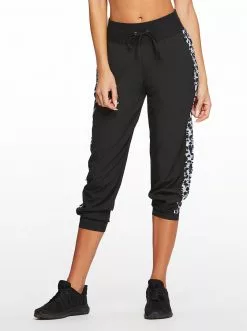Rockfit Ella Woven Jogger In Black Wild Cat Clothing