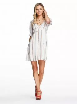OJG New Arrivals Ember Dress In Moxy Stripe