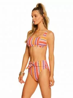 Amerex Escape To Pacific Retro Top In Femme Stripe