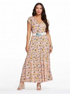 OJG Esther Maxi Dress In Whispered Forest New Arrivals