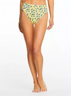 Amerex Swim Floral Delight High Waisted Bottom In Sol