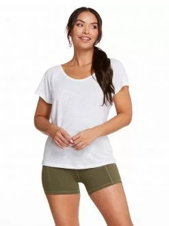 Rockfit Flow Top In White Clothing