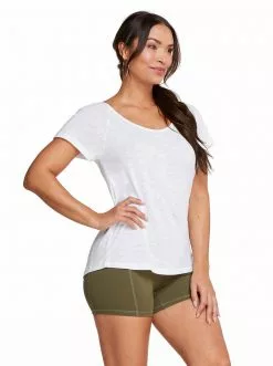 Rockfit Flow Top In White Clothing