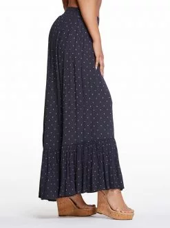 OJG Clothing Genevieve Skirt In Charcaol Dot