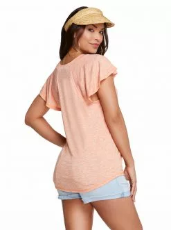 OJG New Arrivals Gracie Tee In Orange Ochre
