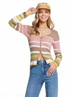 OJG Hollie Sweater In Canterelle Stripe