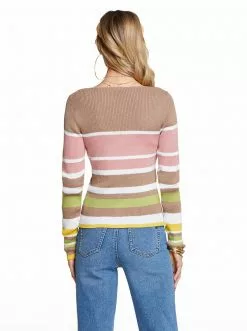 OJG Hollie Sweater In Canterelle Stripe