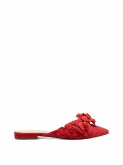 Camuto Shoes Cymia Flat Slide In Red