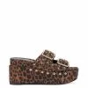 Camuto Shoes Cyriss Platform Wedge Sandal In Leopard
