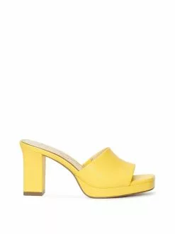 Camuto Elyzza High Heel Slide In Buttercup Shoes