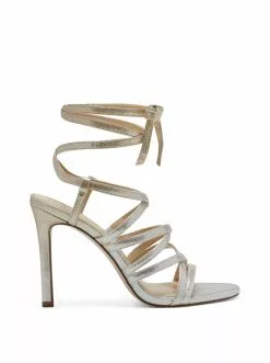 Camuto Jexilla High Heel In Silver & Champagne