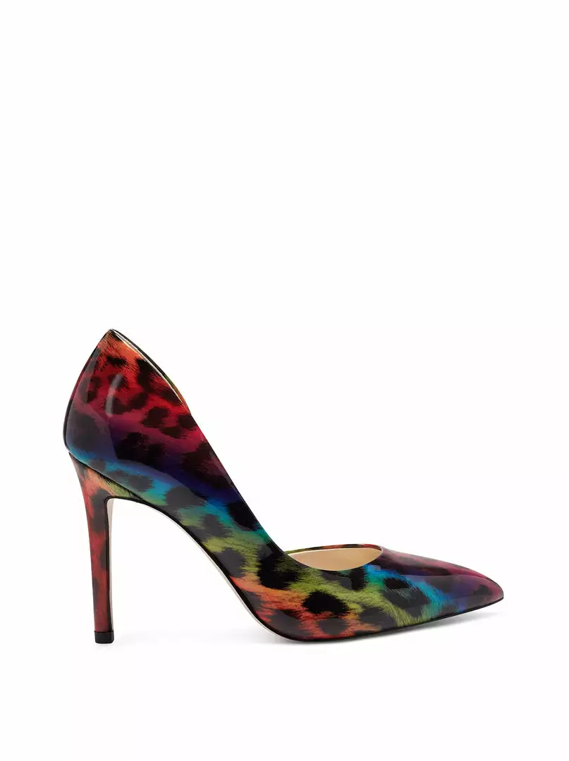Camuto Prizma D'Orsay Pump In Rainbow Leopard 1 Camuto Prizma D'Orsay Pump In Rainbow Leopard