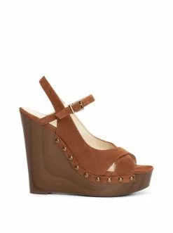 Camuto Shoes Tausen Wedge Platform Sandal In Tobacco