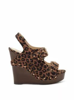 Camuto Tymina Wedge Platform Sandal In Leopard Shoes