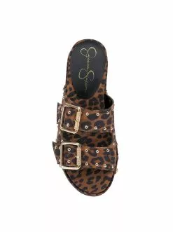 Camuto Shoes Cyriss Platform Wedge Sandal In Leopard