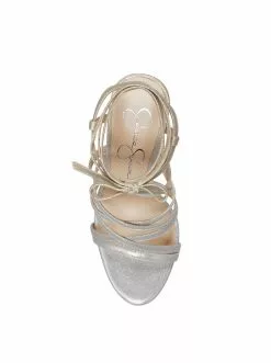 Camuto Jexilla High Heel In Silver & Champagne