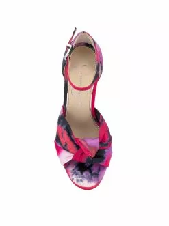 Camuto Tyssie Wedge Platform Sandal In Pink Tie-Dye