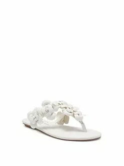 Camuto Ginima Flat Slide In White