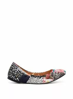 Camuto Shoes Sandaze Flat In Patchwork Multi