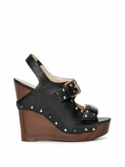 Camuto Shoes Tymina Wedge Platform Sandal In Black