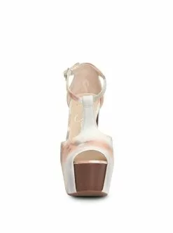 Camuto Shoes Dany T-Strap Platform Sandal In Neutral Tie-Dye