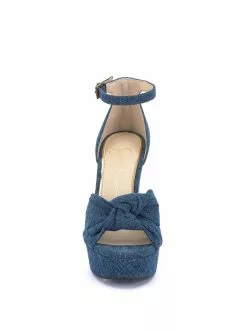 Camuto New Arrivals Tyssie Wedge Platform Sandal In Denim