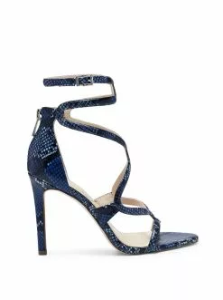 Camuto Janya High Heel In Blue Snake
