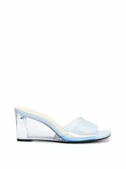 Camuto Shoes Merlote Wedge Slide In Blue