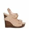Camuto Shoes Tymina Wedge Platform Sandal In Almond