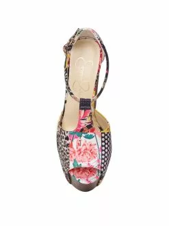 Camuto Dany T-Strap Platform Sandal In Patchwork Multi Shoes