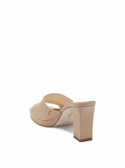 Camuto Elyzza High Heel Slide In Buff