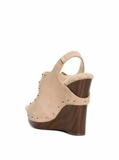 Camuto Shoes Tymina Wedge Platform Sandal In Almond