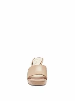 Camuto Elyzza High Heel Slide In Buff