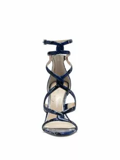 Camuto Janya High Heel In Blue Snake