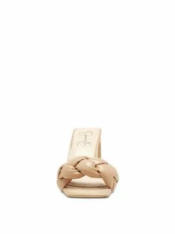 Camuto Sassia High Heel Slide In Buff