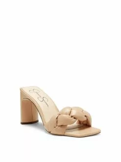Camuto Sassia High Heel Slide In Buff